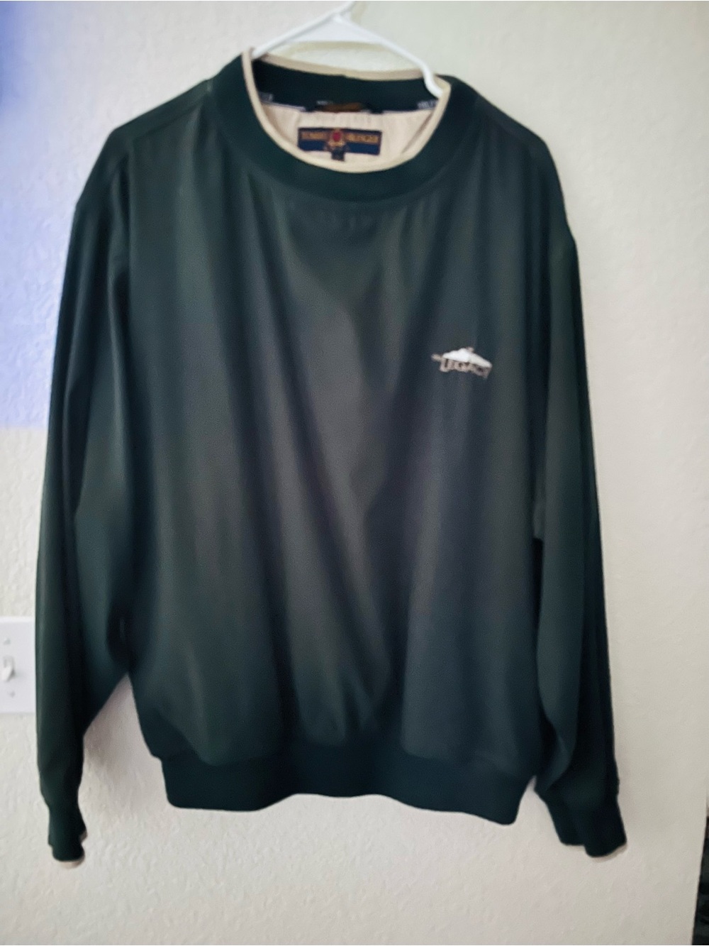 Green Women’s Waterproof Golf Pullover - Classic Crewneck